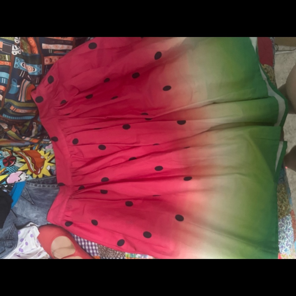 Unique vintage watermelon skirt 3X